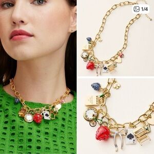 Kate Spade x Target - Gold Chunky Charm Necklace - NWT - Limited Edition